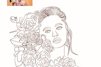 create amazing illustration with line art style in 24 hour
