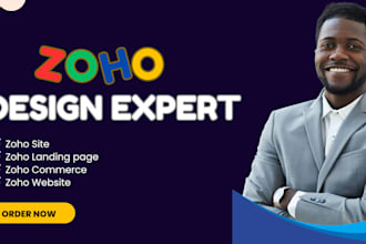 zoho sites, zoho commerce, zoho landing page, zoho crm