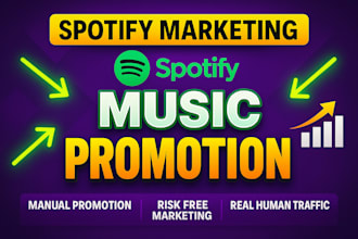 professionally promote your spotify music to boost streams and audience
