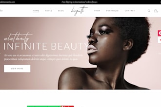 do cosmetics website design