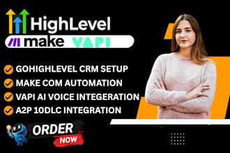 setup gohighlevel vapi workflow make com automation ghl a2p 10dlc