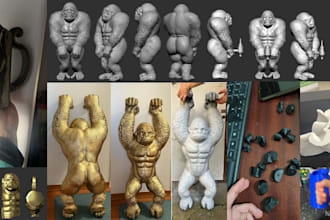 create high quality 3d models for printing, figurines, and custom accessories