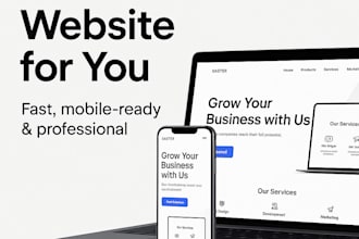 create a modern and responsive website using vercel or wordpress