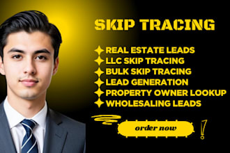 do bulk skip tracing for real estate llc leads generation