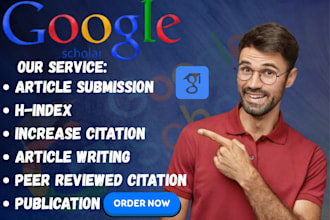 backdate, write and publish article in peer reviewed google scholar index