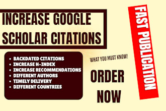 publish article to increase citation index on google scholar researchgate scopus