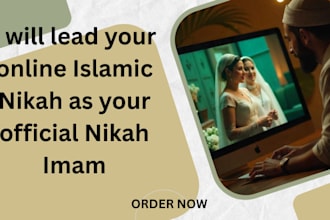 lead your online islamic nikah as your official nikah imam