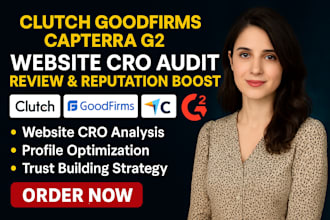 clutch goodfirms capterra g2 website cro audit review online reputation