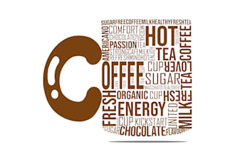 do word art or word cloud in custom shape for your brand or comapny