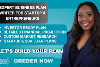 write an investor ready business plan for sba startups and loan approval