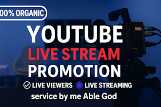 promote your youtube live stream to get active live viewers
