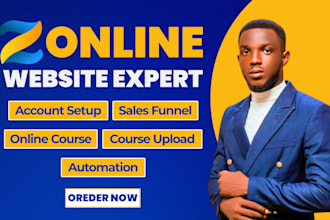 setup your new zenler online course website and funnel course upload and webinar