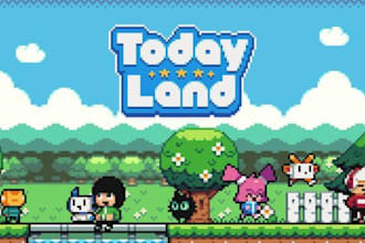 design a custom retro pixel art logo for your brand or game