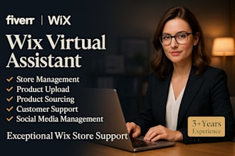 create squarespace website design, wix studio, wix website, virtual assistant