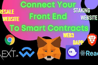 create web3 dapp, staking website, presale website with smart contract