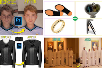 do any photo transparent, photo retouching, ghost mannequin, color adjustment