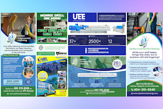design full page half page quarter page magazine ads newsprint ads