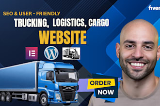 build SEO optimized logistics,transport,trucking website