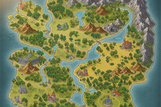 create a custom fantasy map based on your imagination