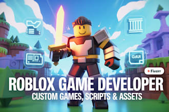 develop and design your roblox game with scripting and assets