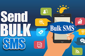send 2k bulk sms, direct message, mass dm, text message