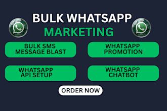 send bulk whatsapp messages and build whatsapp chatbot