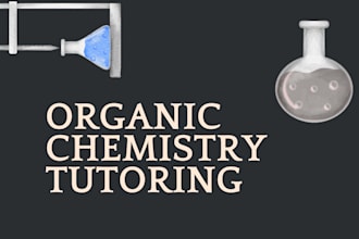 tutor you and your team in organic chemistry