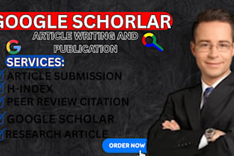 google scholar index journal writing and publishing research article citation