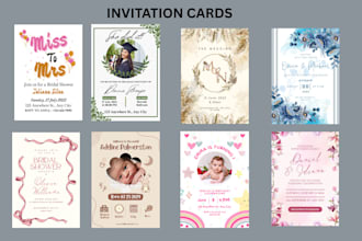 wedding card baby shower graduation birthday gender reveal funeral business card