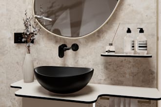 design functional bathrooms with a pro plan and 3d render