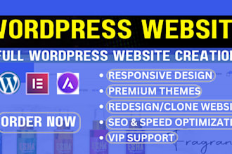 design a modern wordpress ecommerce website with woocommerce and SEO