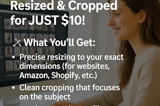 resize and crop 200images in just 10dollars