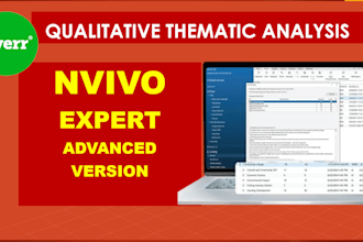 help you with qualitative thematic analysis with nvivo in 24 hours