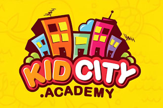 do kids, children, daycare, childcare, preschool and toy shop logo design