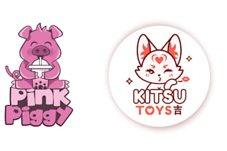 create kawaii japanese style vtuber logo