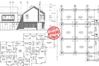 do architectural stamp floor plan plot plan city permit