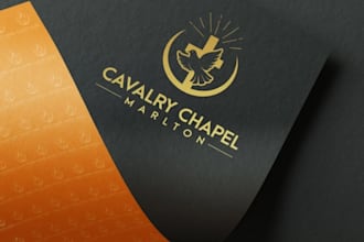 do modern christian ministry religious and church logo design