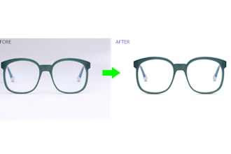 retouch product add shadows and resize