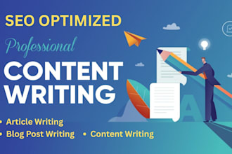 do SEO article writing, blog writing, or content writing