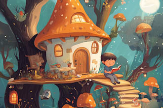 do african american children story book illustration