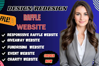 create a high converting competition, giveaway, raffle,event ticket website