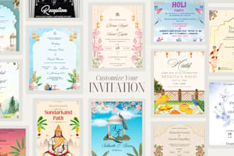 design an elegant indian wedding ecard invitation