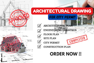 draw stamp mep, architectural plan, engineering drawings, hvac for city permit