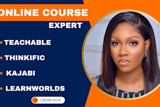 build teachable kajabi thinkific online course website, teachable landing page