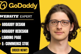 build and redesign your godaddy ecommerce website professionally