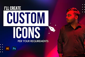 create vector custom website icon design set