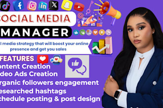 be your instagram content social media marketing manager and content creator