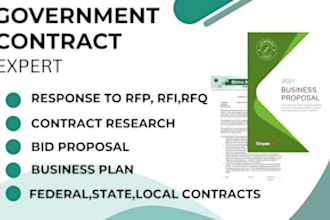 write winning bid proposals, tender responses, rfp documentation, sam gov, rfq
