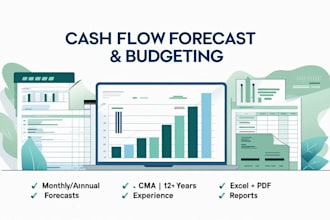 prepare accurate cash flow forecasts and budgeting reports for your business