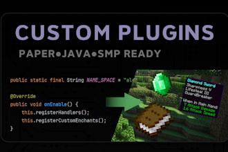 code minecraft paper plugins for your server